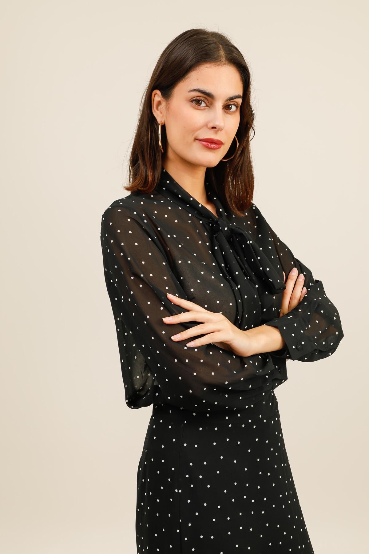 5965 Polka dot blouse