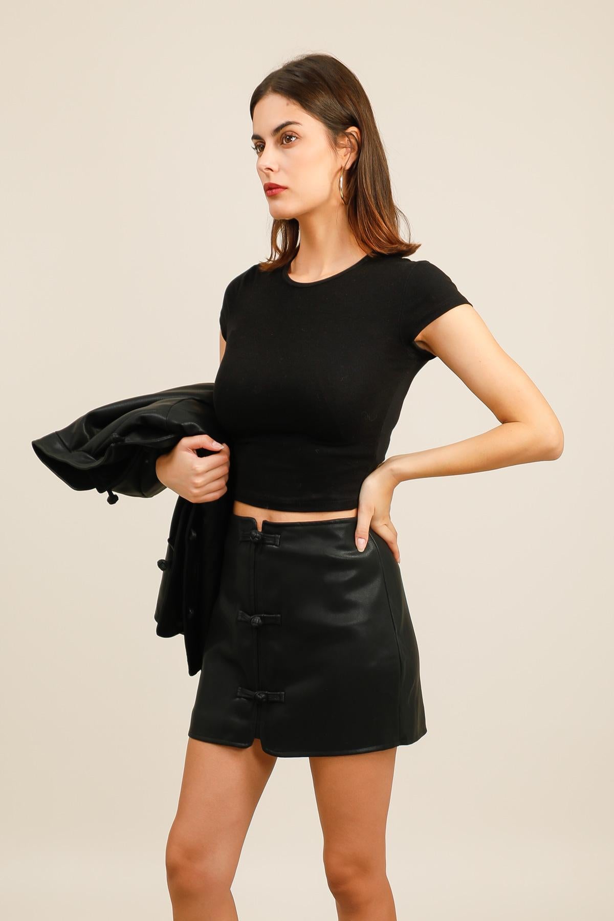 5975 Jupe similicuir