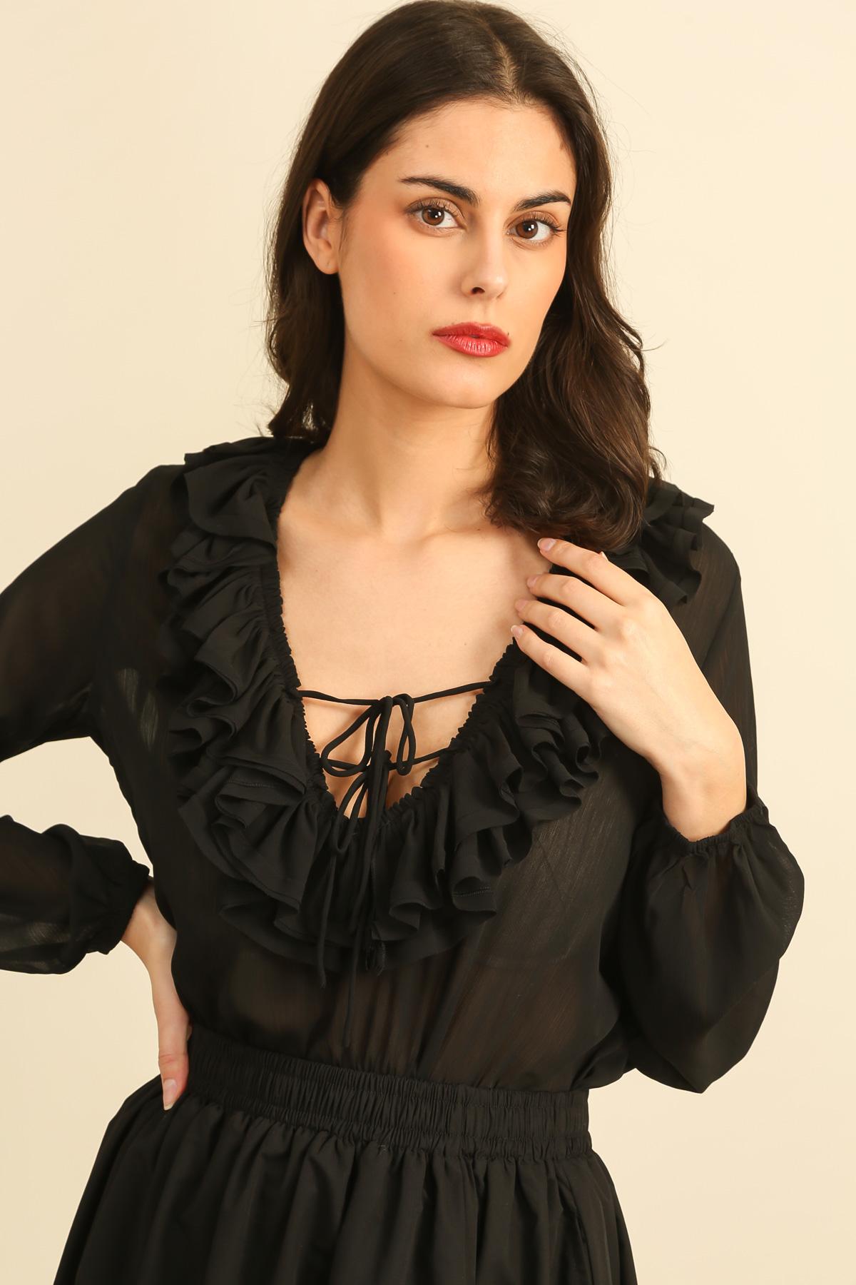 6026 Blouse voile transparent