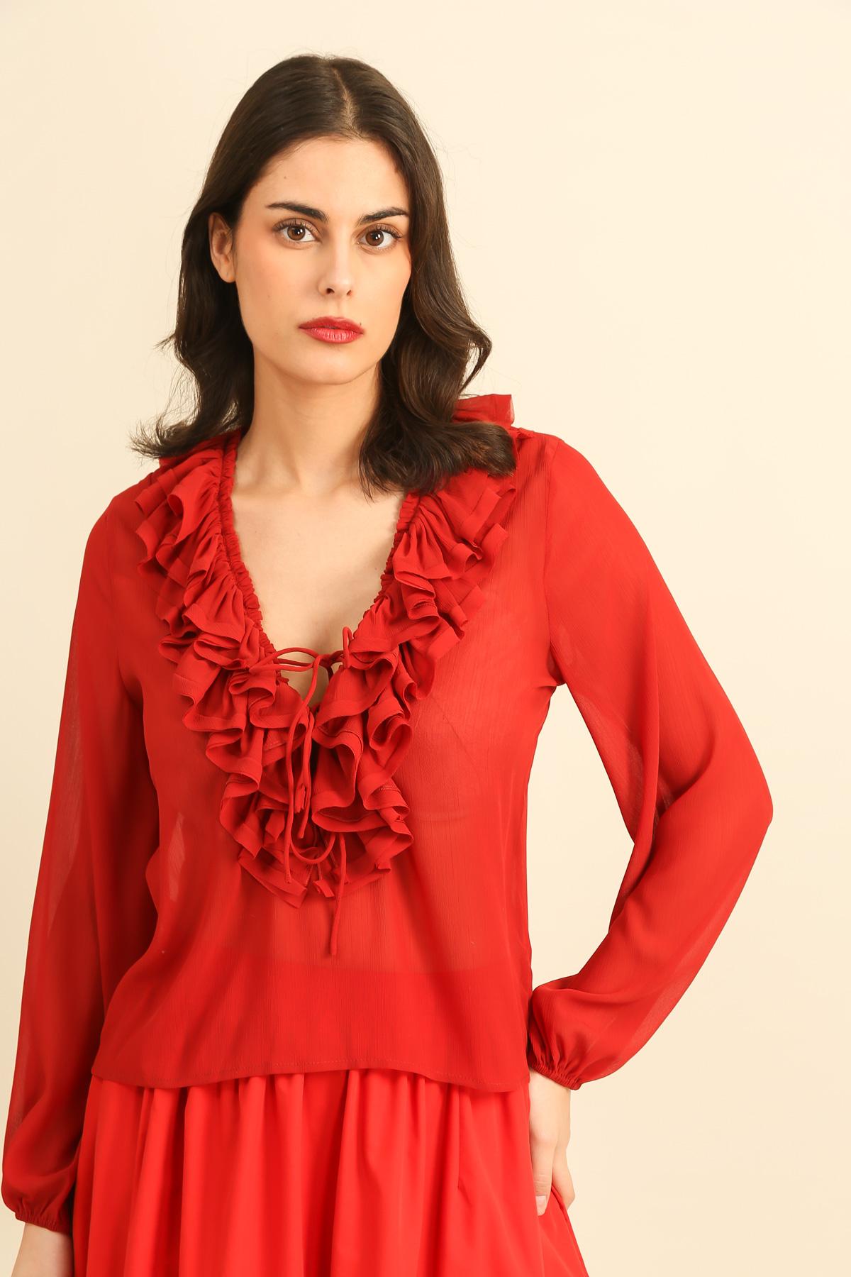 6026 Blouse voile transparent