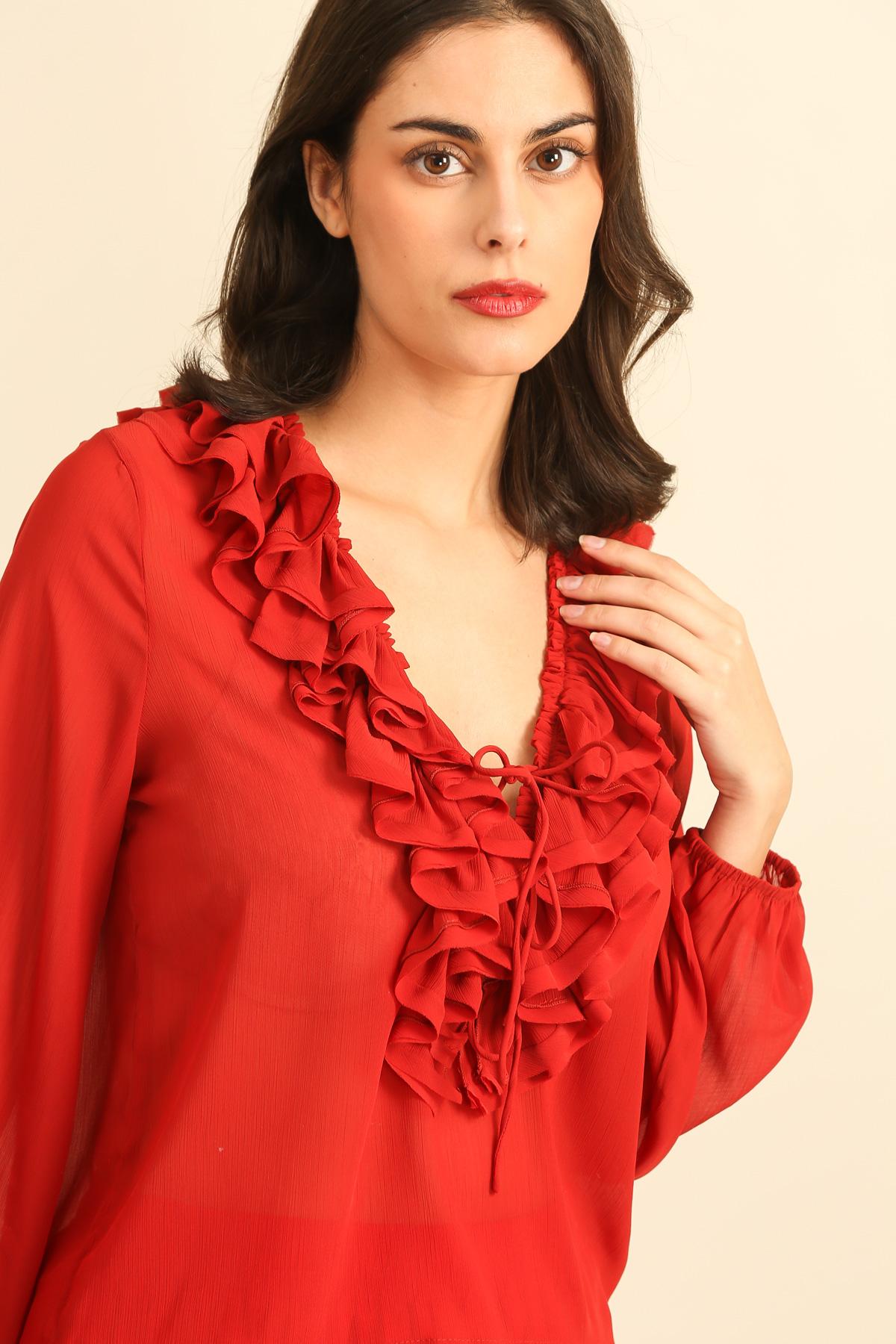 6026 Blouse voile transparent