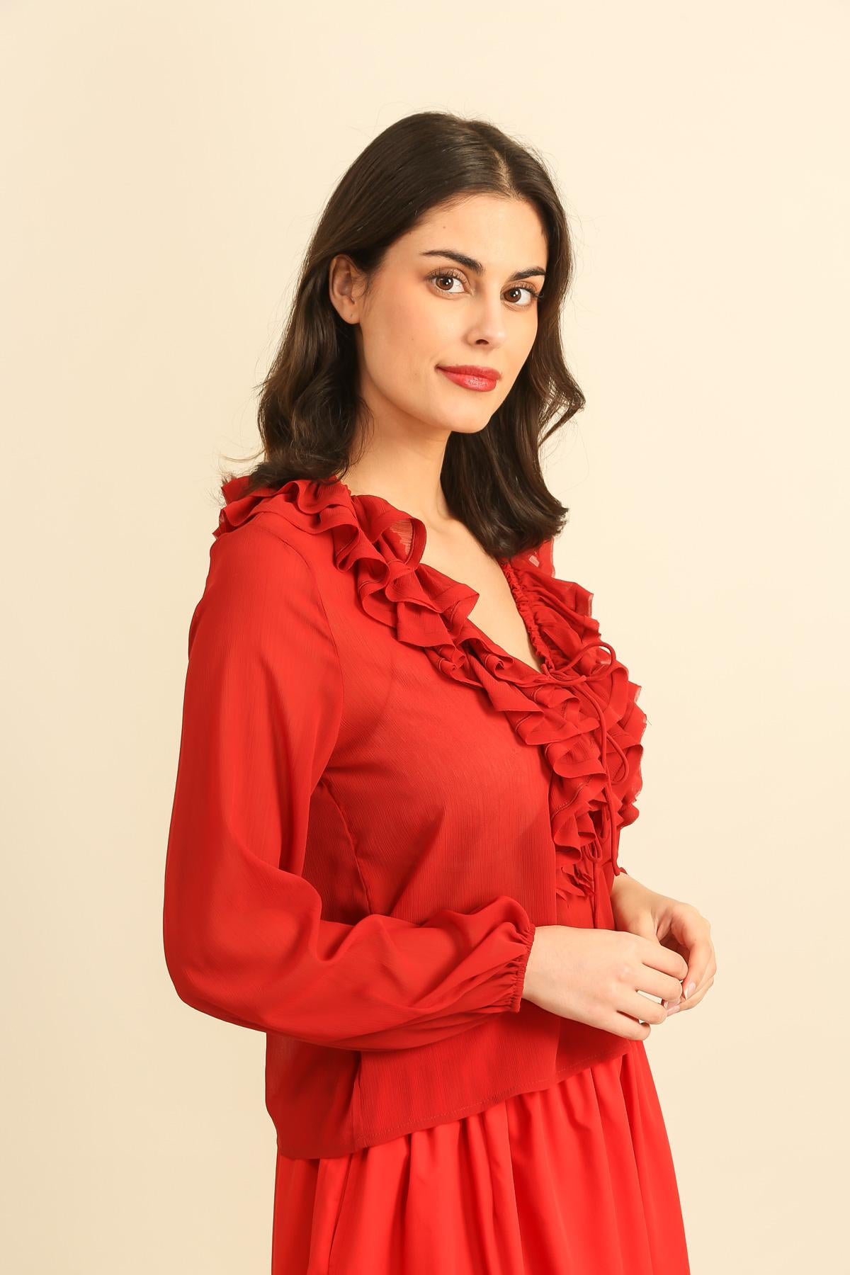 6026 Blouse voile transparent