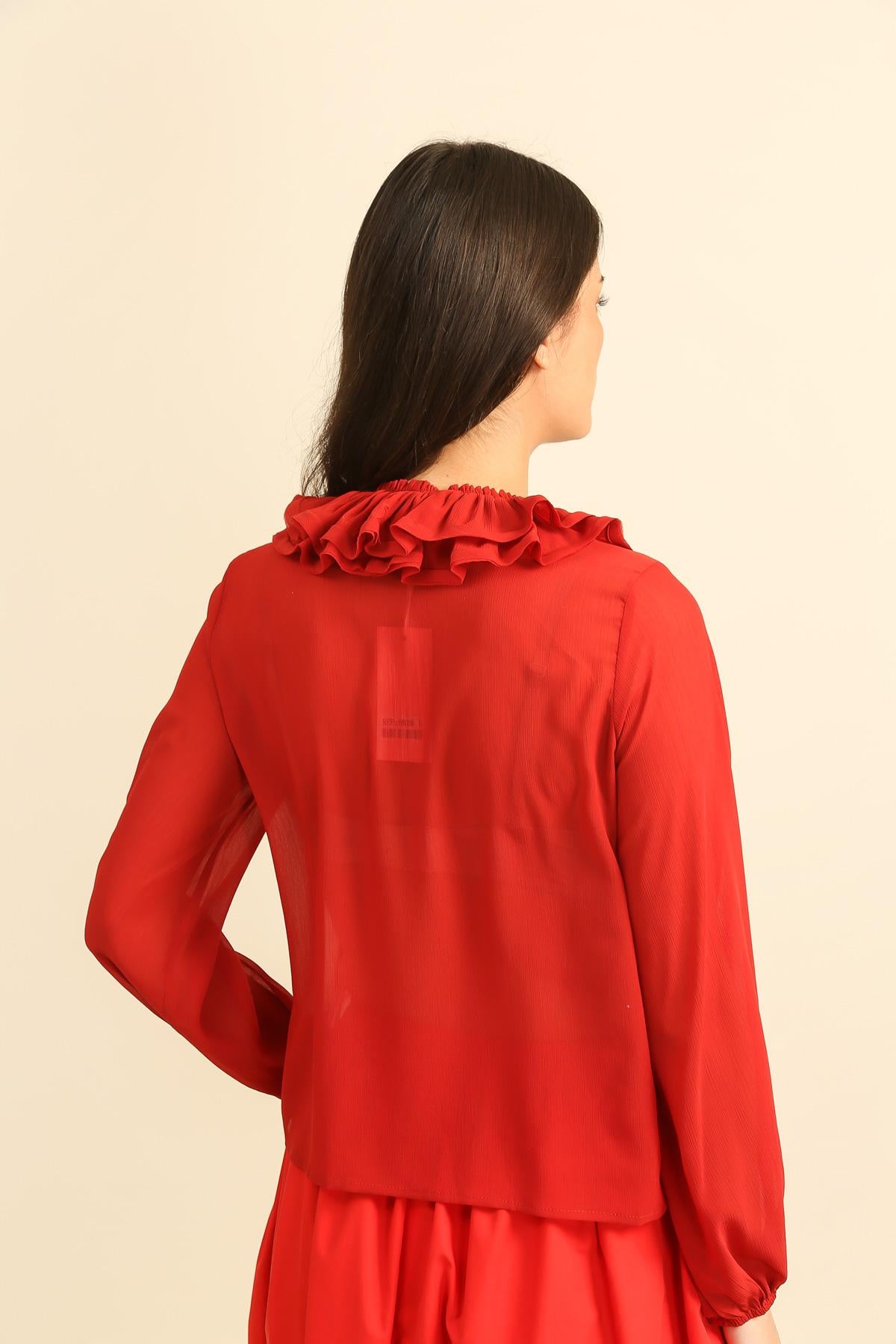 6026 Blouse voile transparent