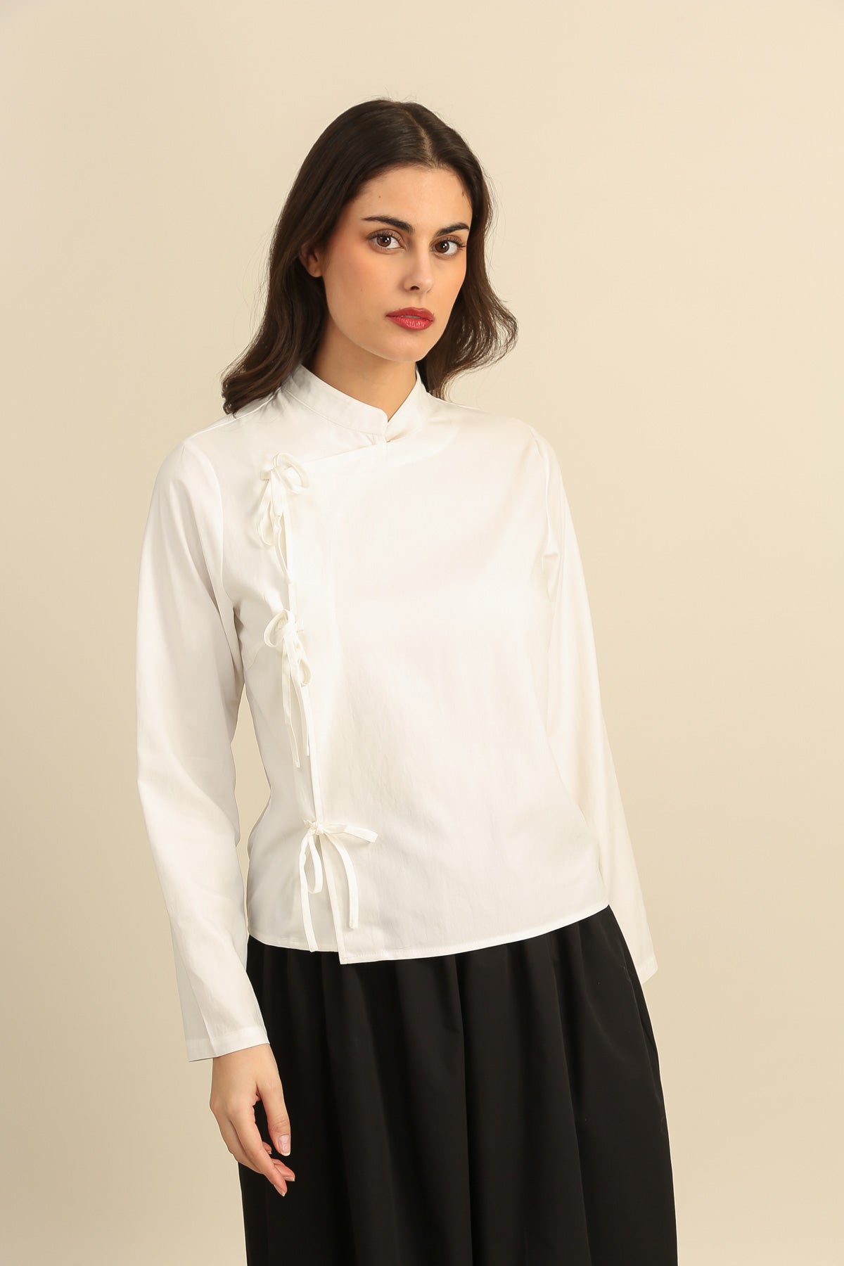 6037 Chemise col mao