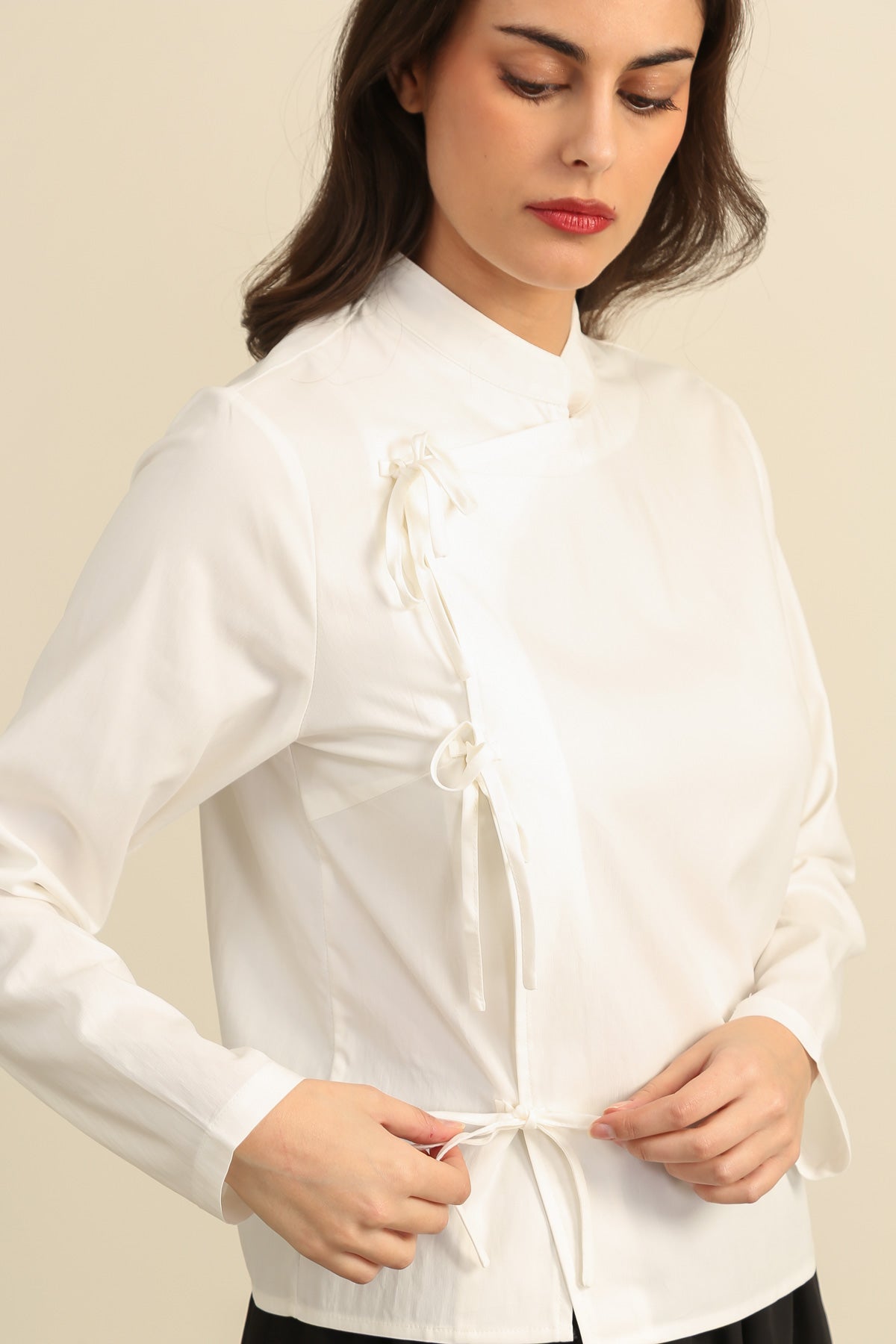 6037 Chemise col mao