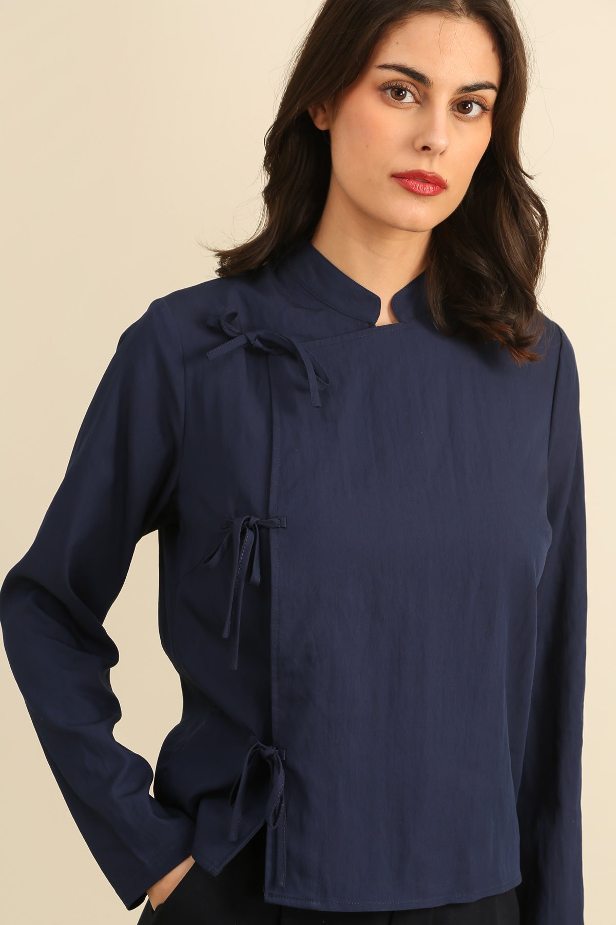 6037 Chemise col mao