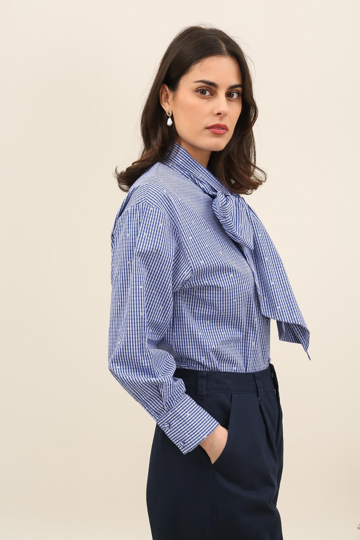 6060 Blouse à carreaux