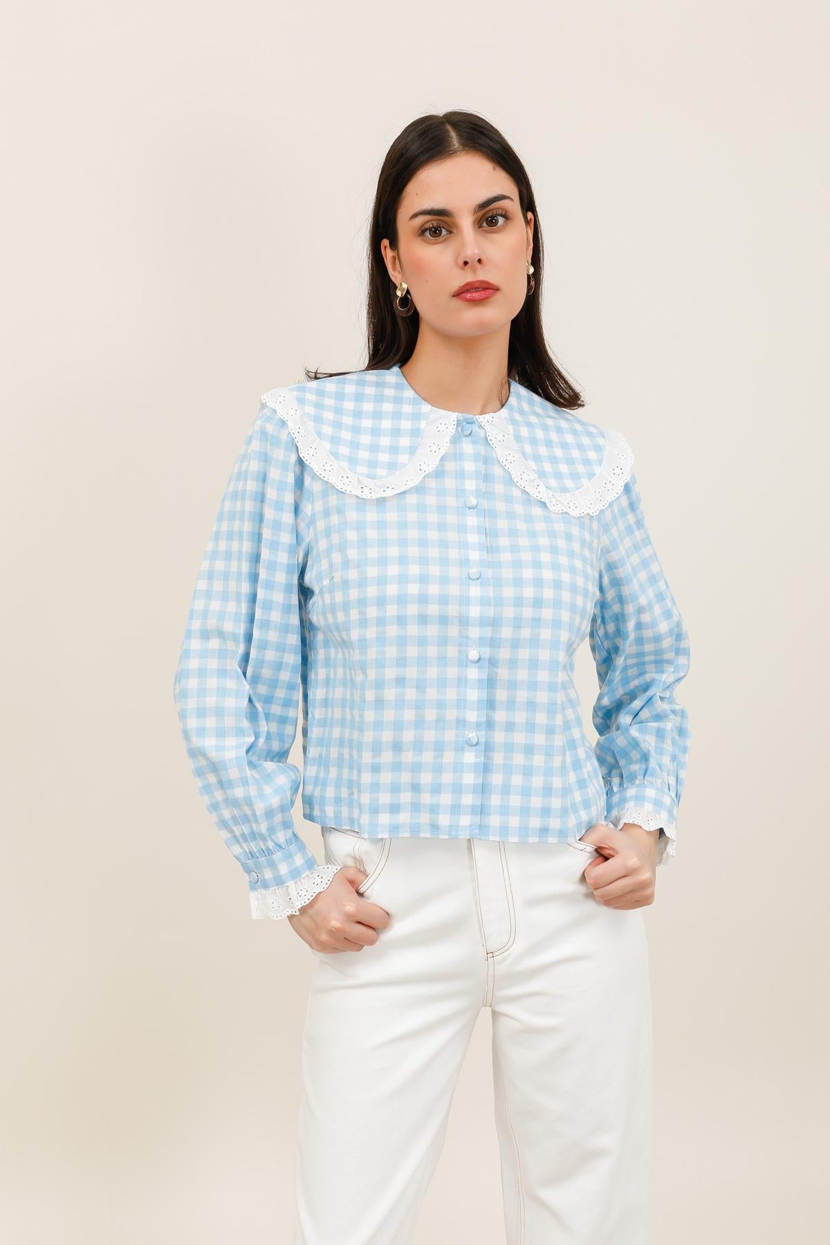 6081 Blouse vichy