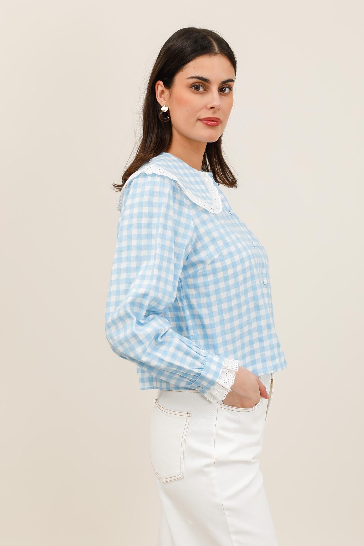 6081 Blouse vichy