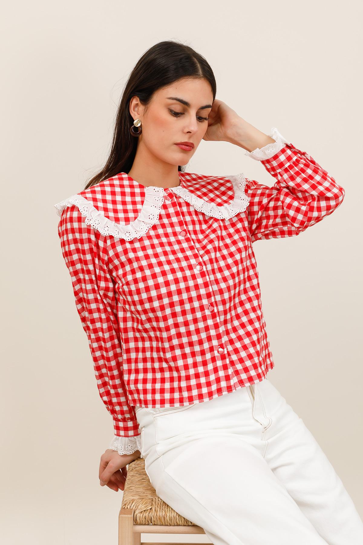 6081 Blouse vichy