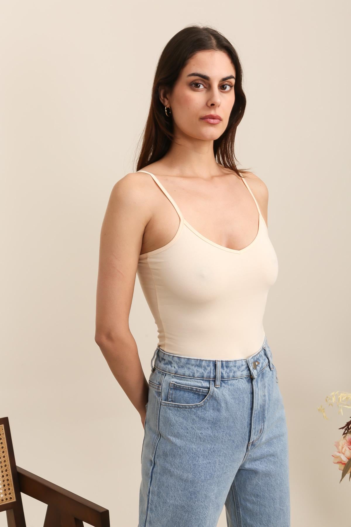 9563 Camiseta sin mangas lisa