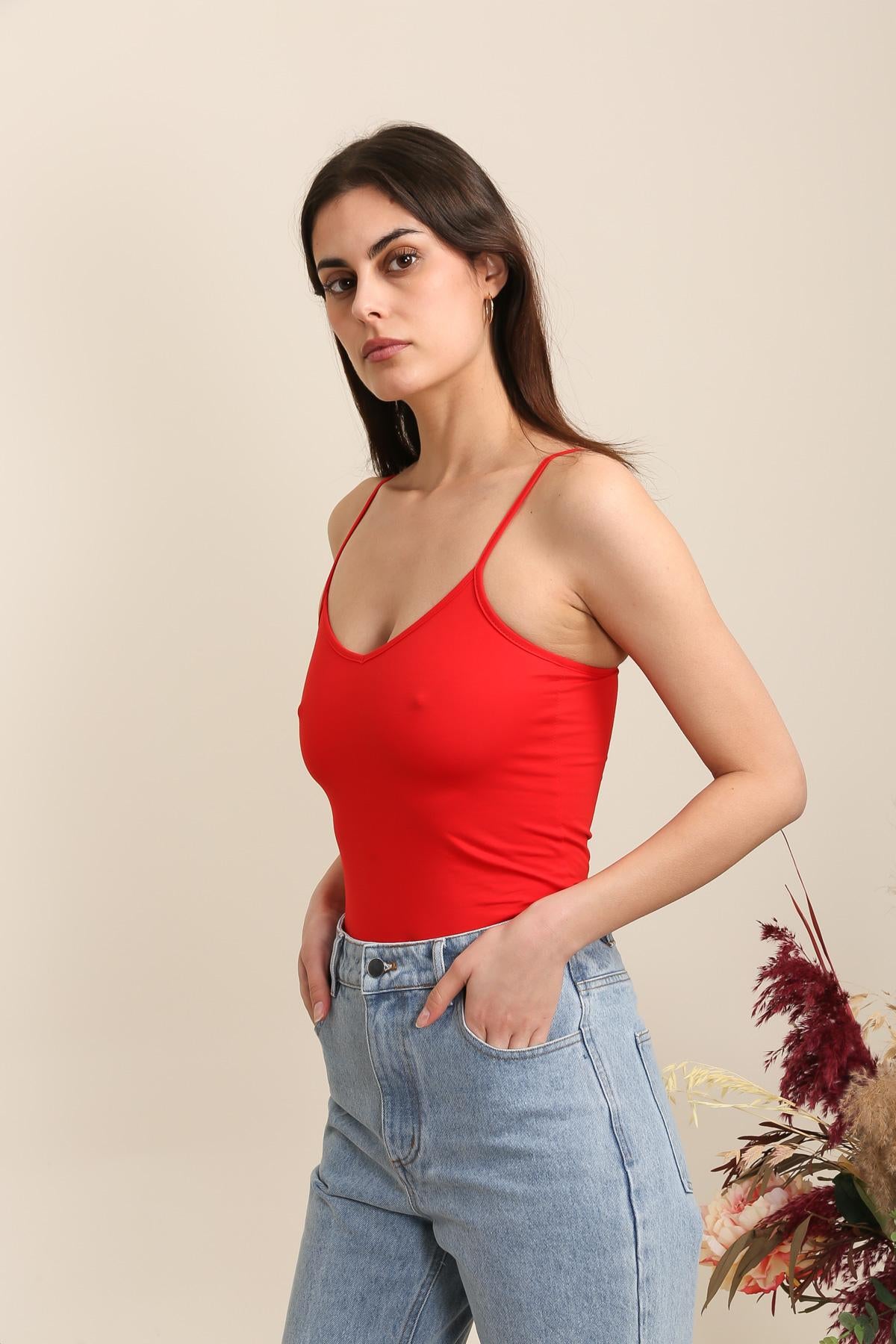 9563 Camiseta sin mangas lisa