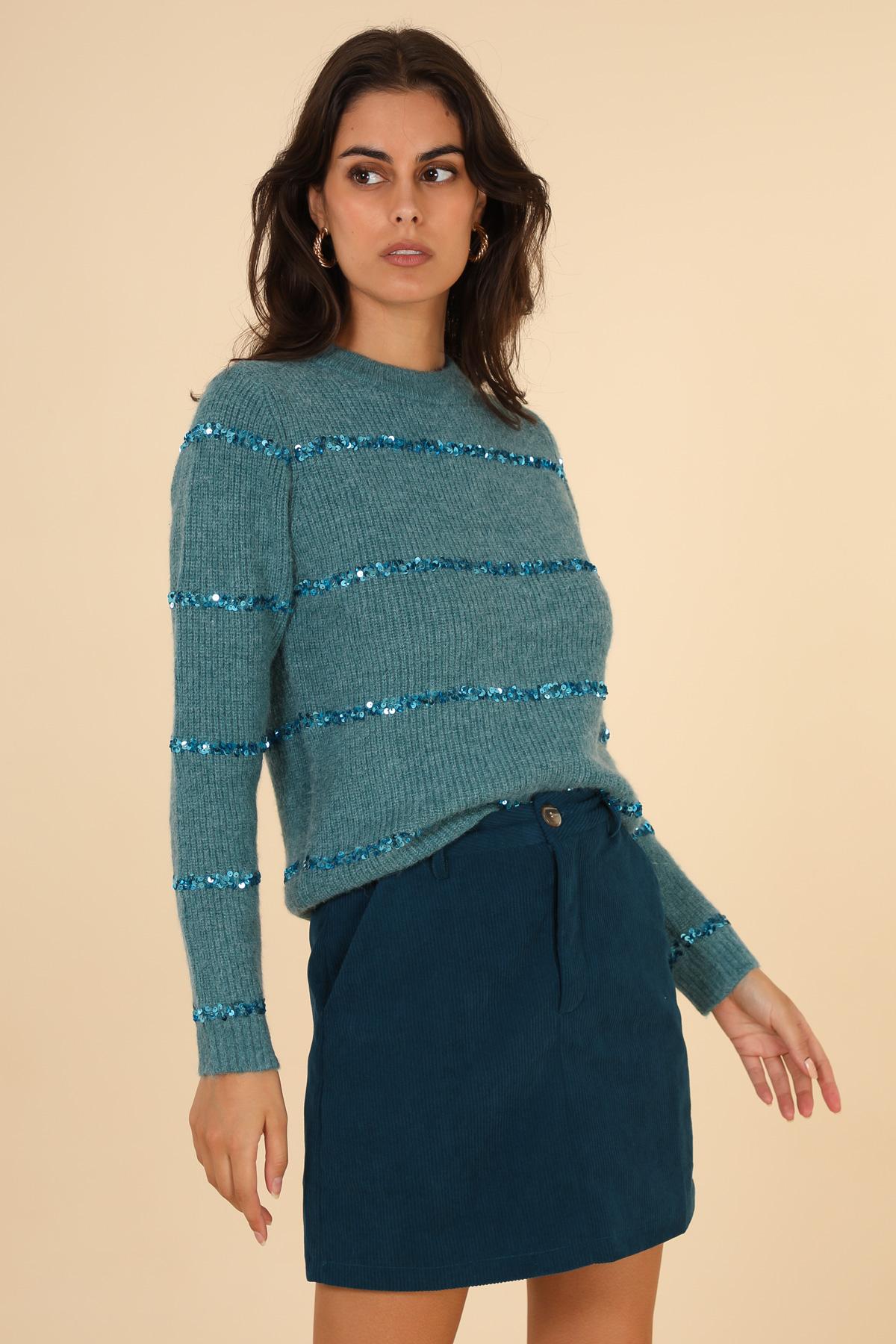 Suéter de lentejuelas A1276