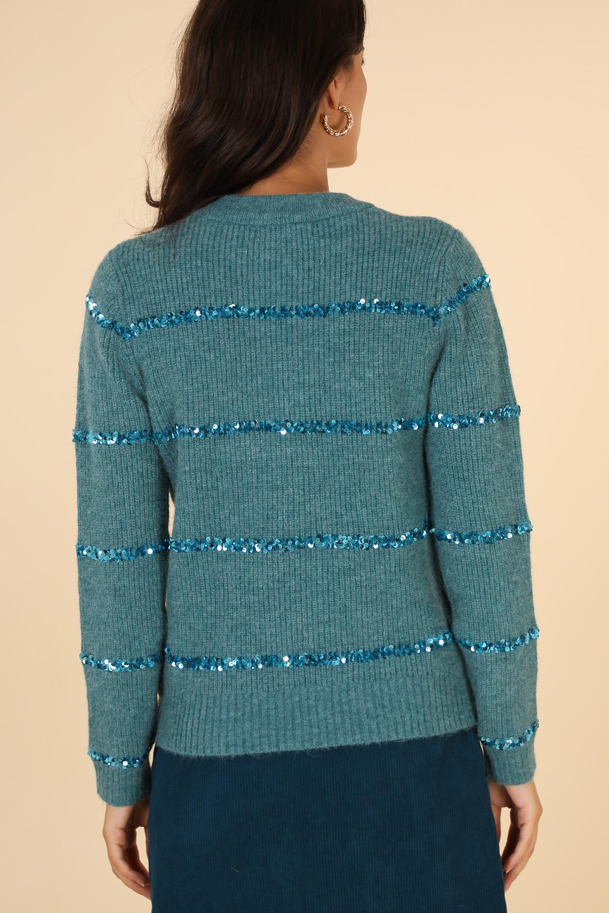 Suéter de lentejuelas A1276