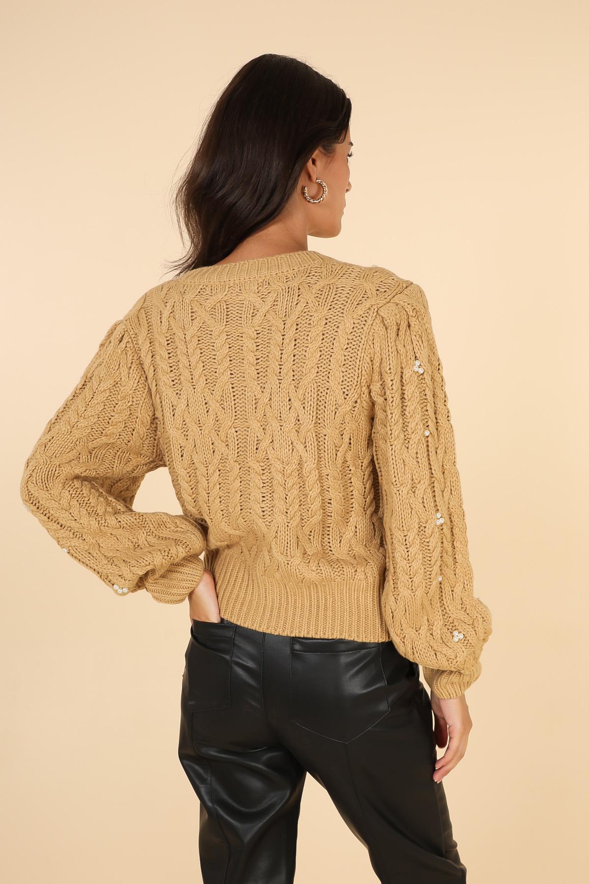 A1292 Gilet à perles