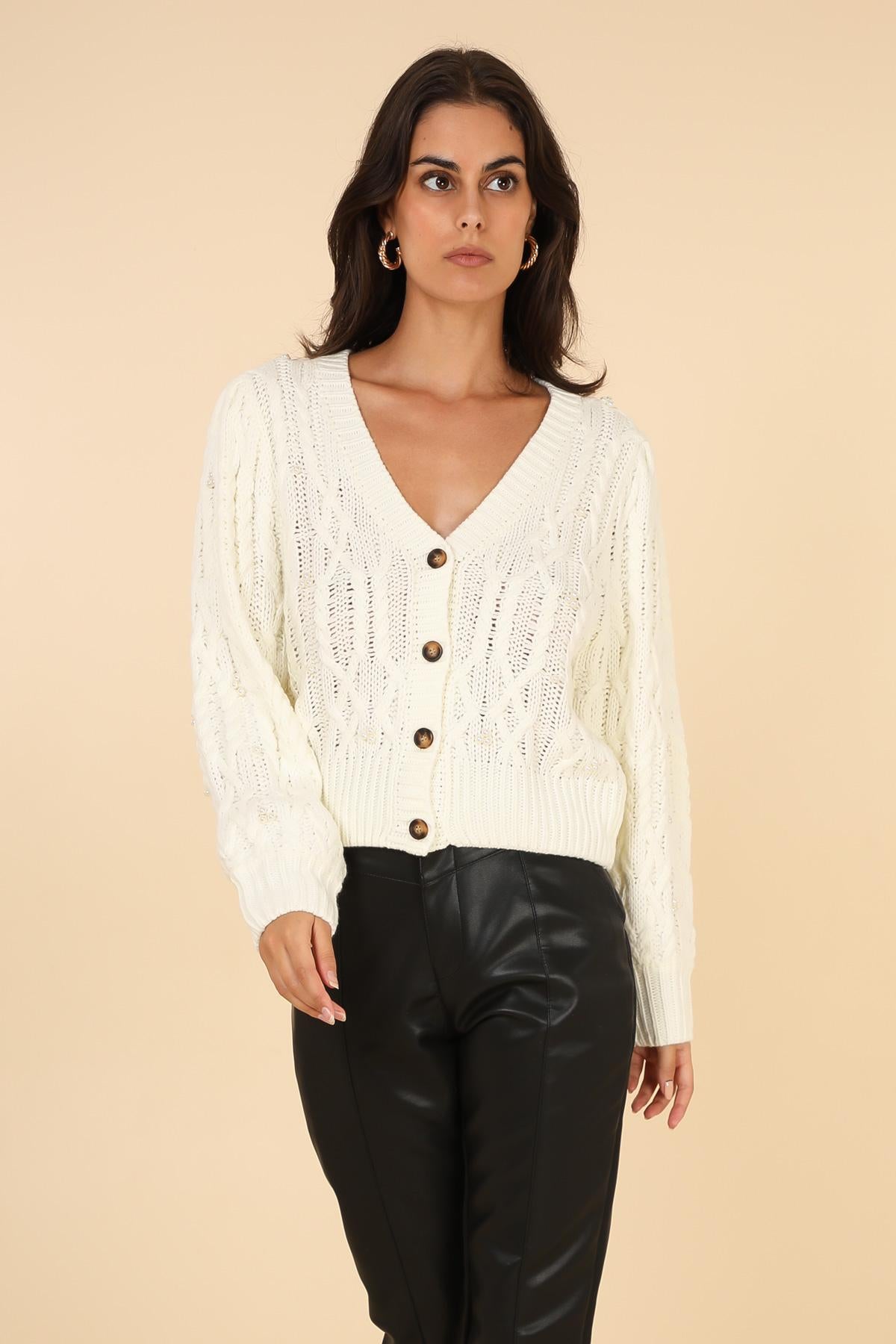 A1292 Gilet à perles