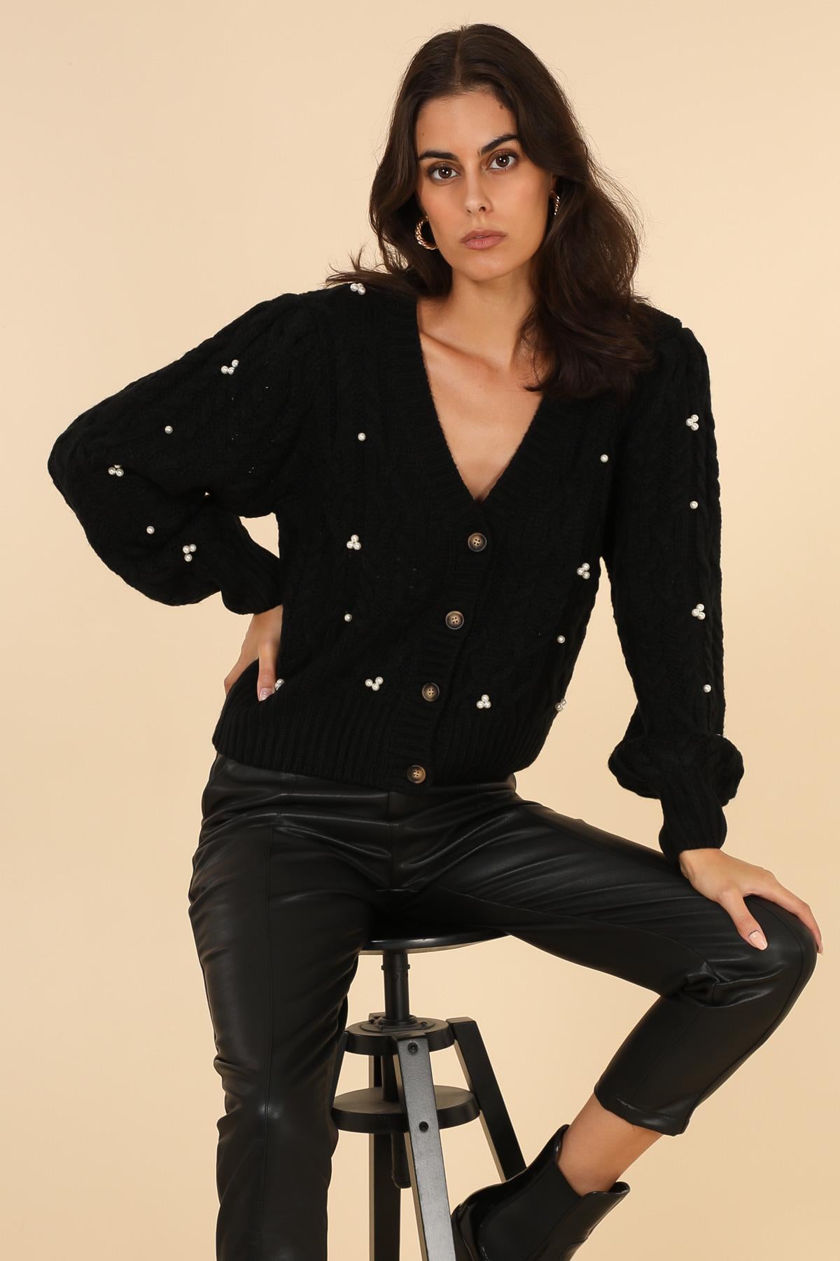 A1292 Gilet à perles