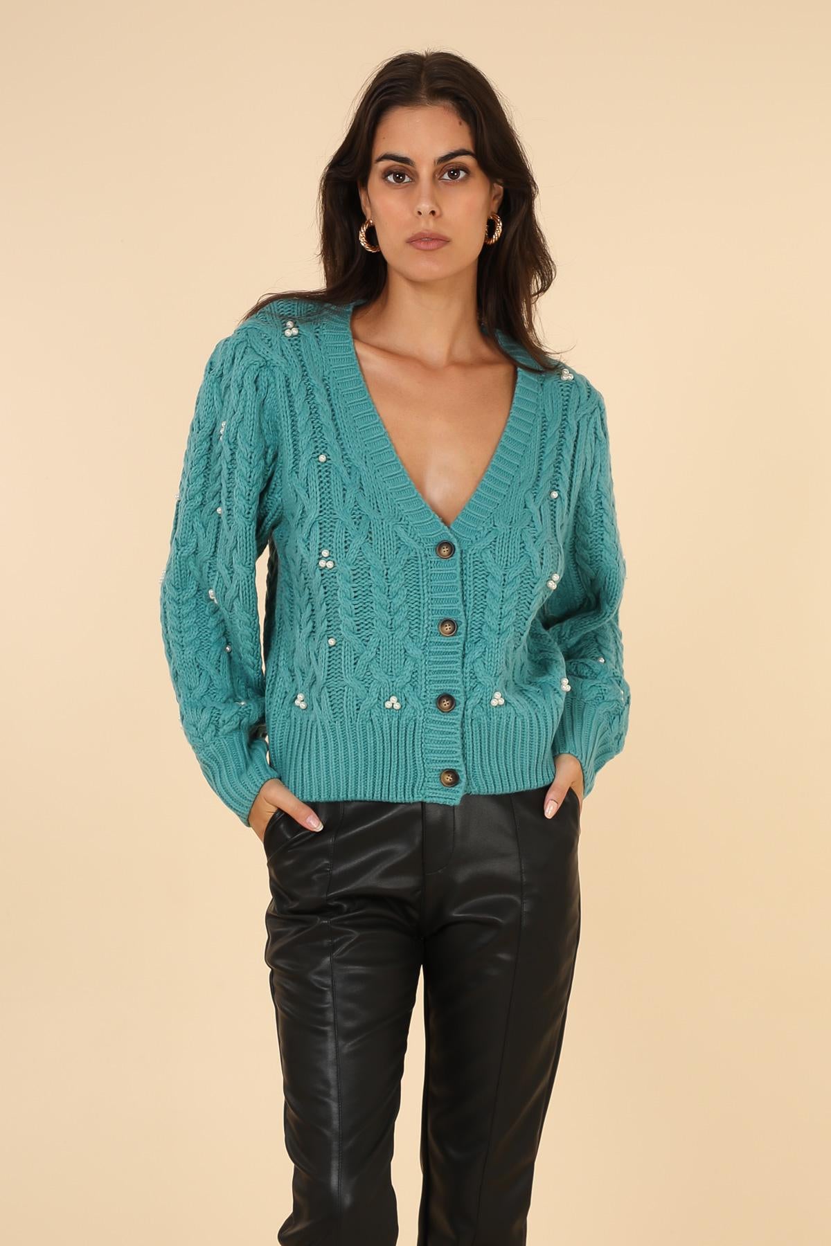 A1292 Gilet à perles