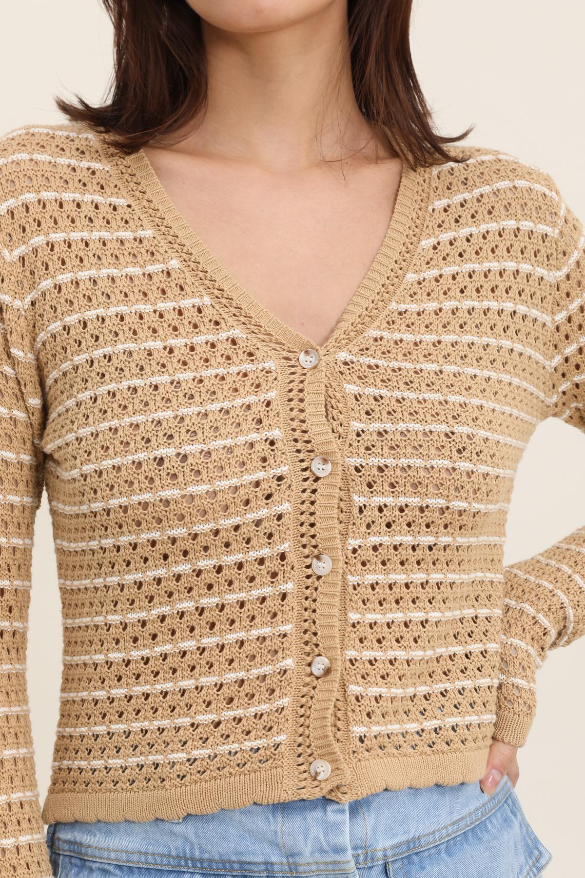 Chaleco de rayas A1318