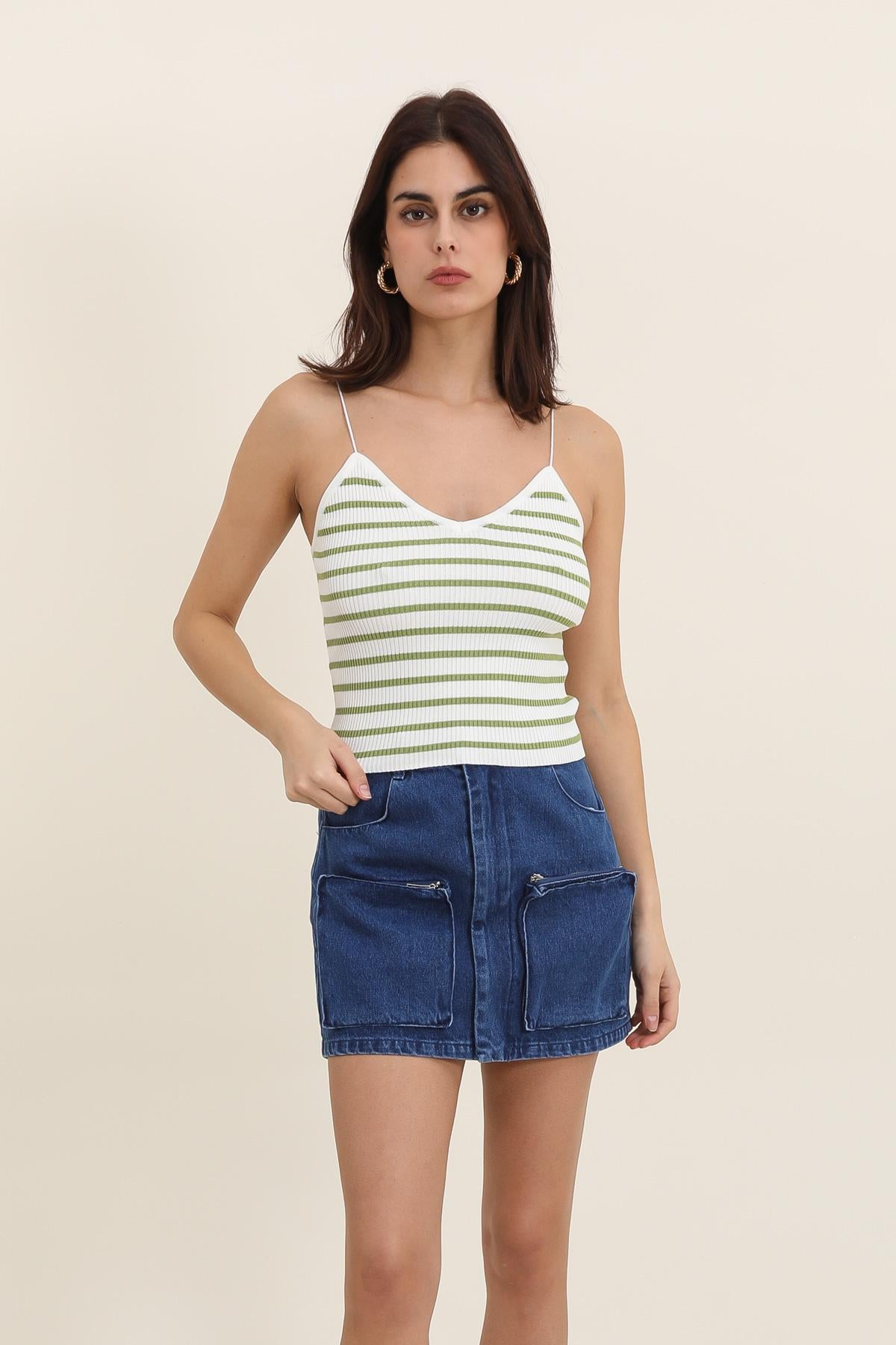 A1337 Débardeur en maille