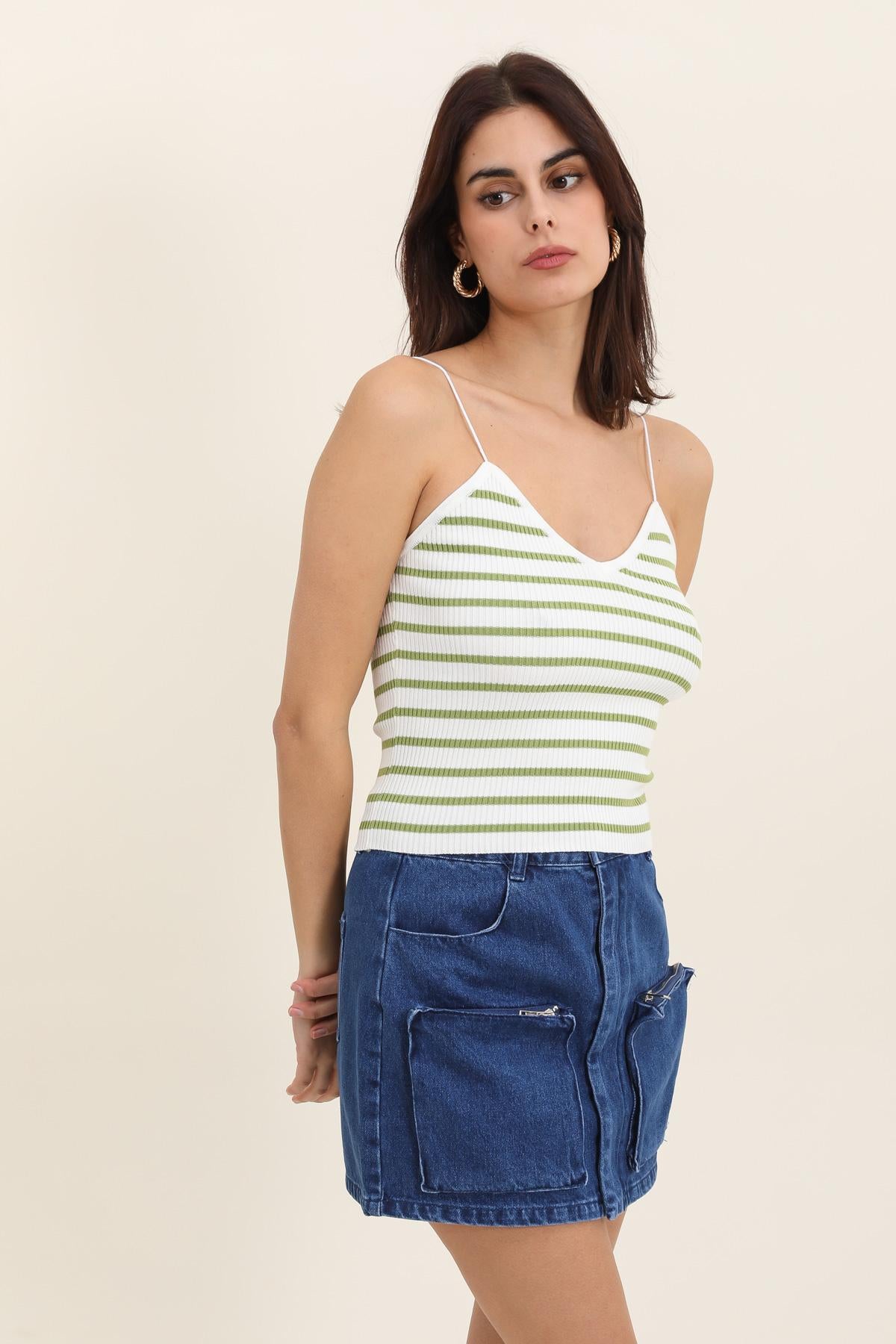 A1337 Débardeur en maille