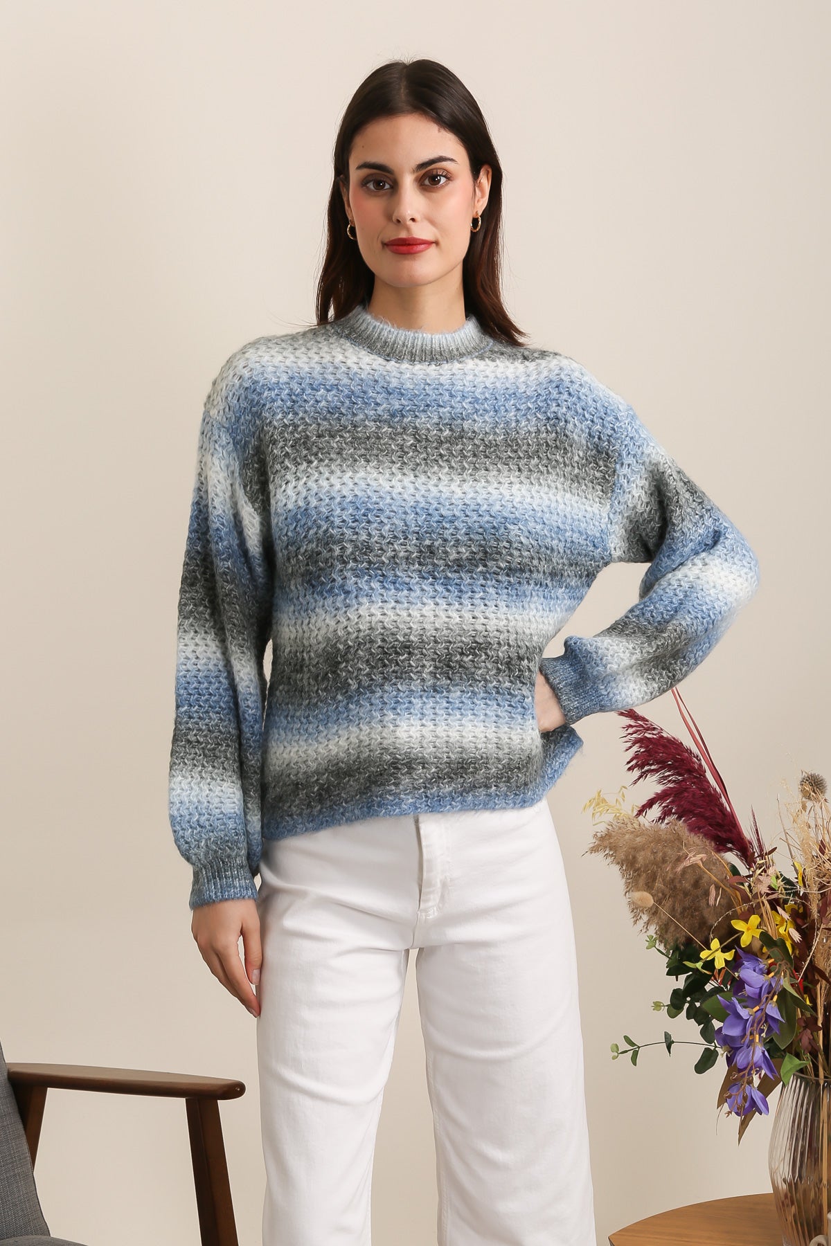 A1369 Pull mohair
