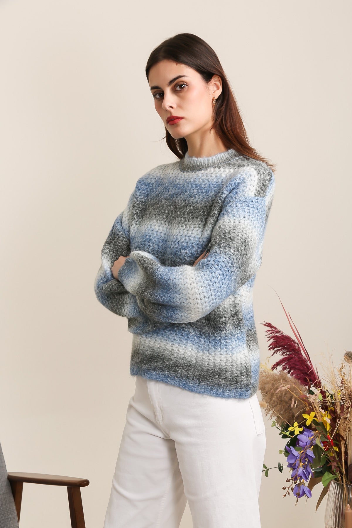 A1369 Pull mohair