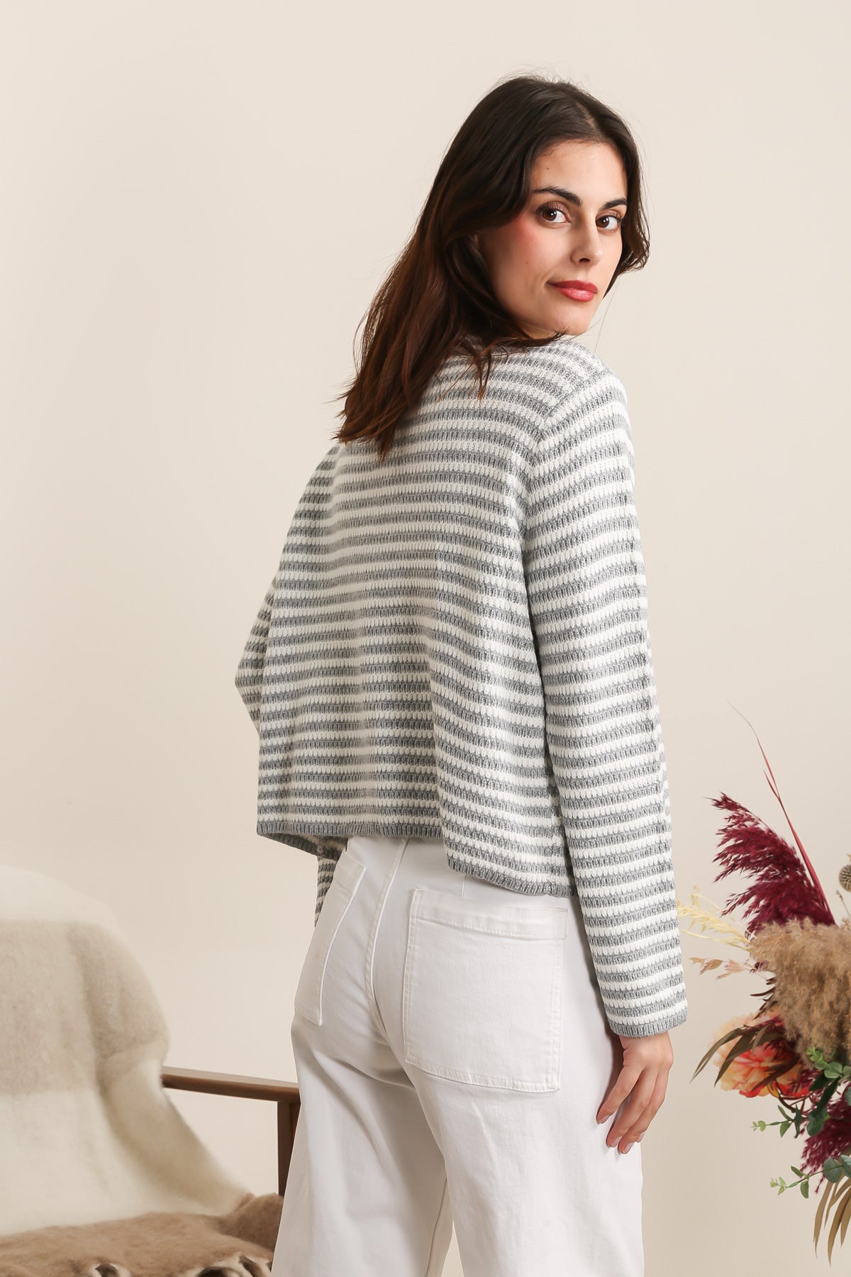 A1383 Pull à rayures