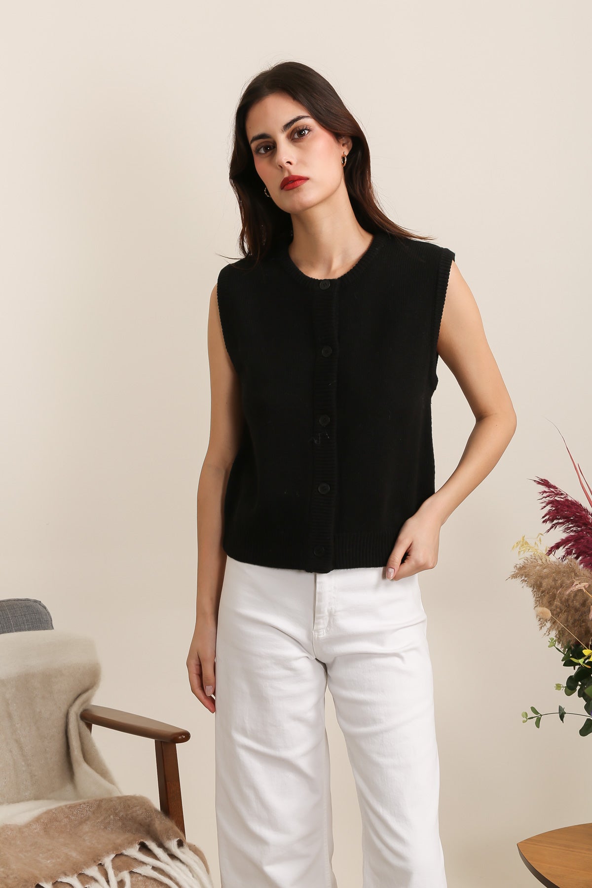 A1392 Gilet en maille