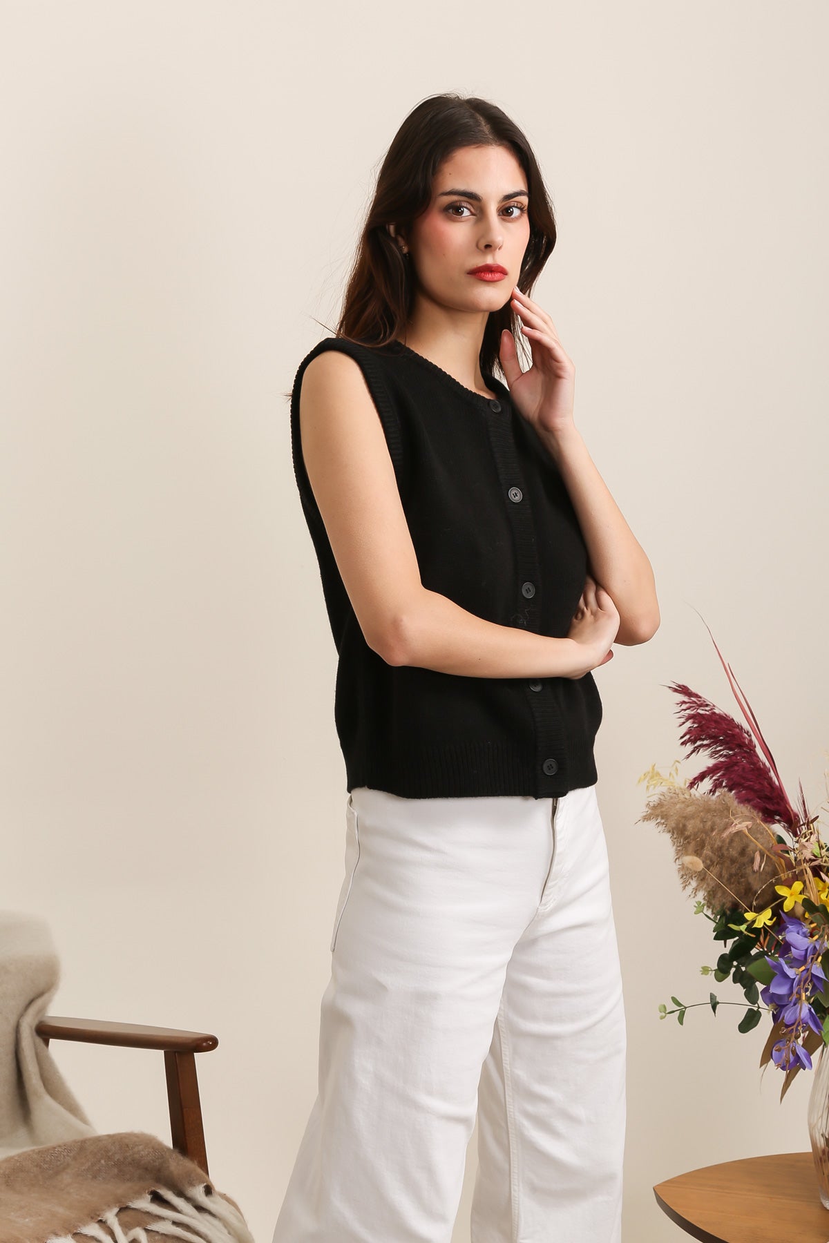 A1392 Gilet en maille