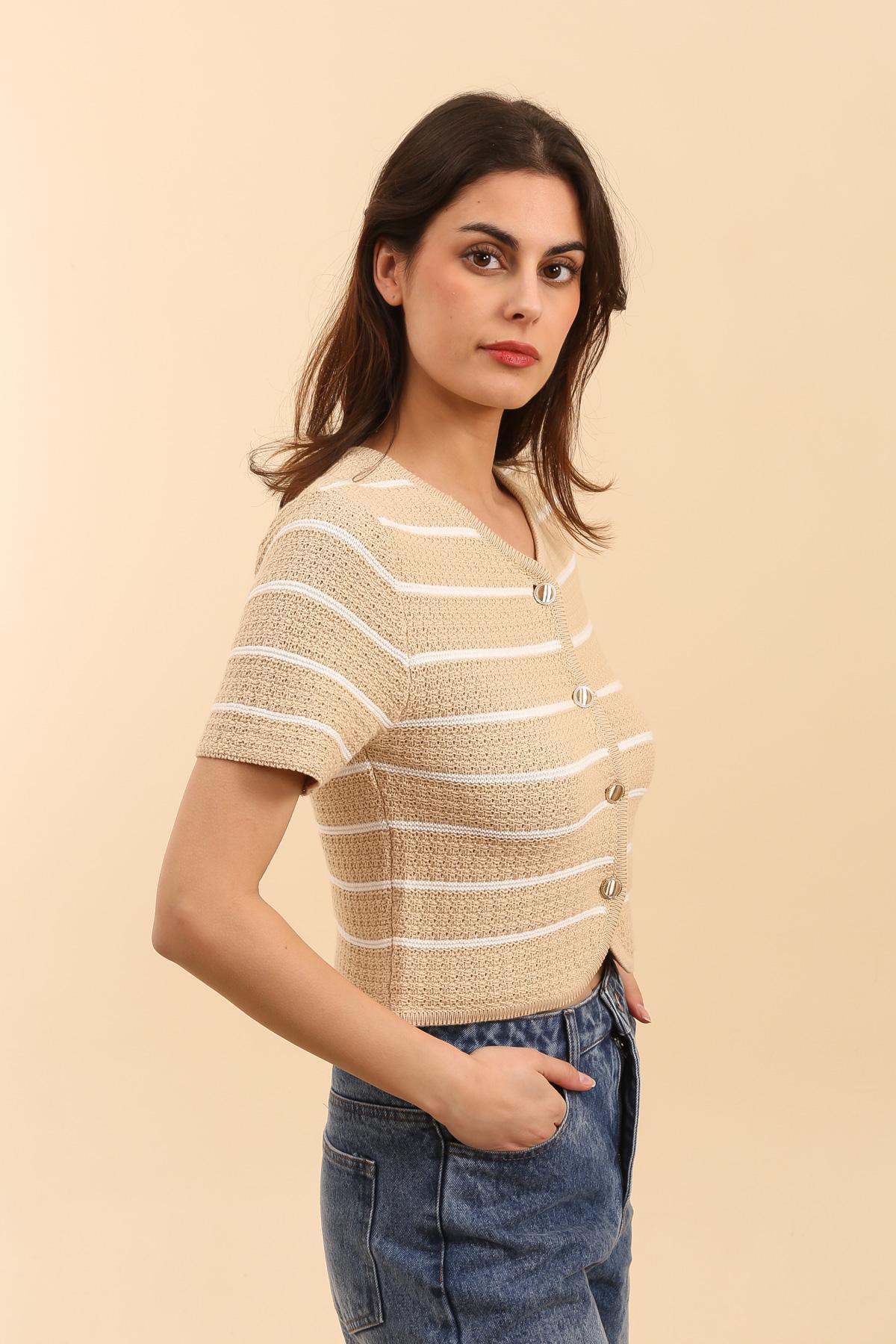 A1517 Gilet marinière