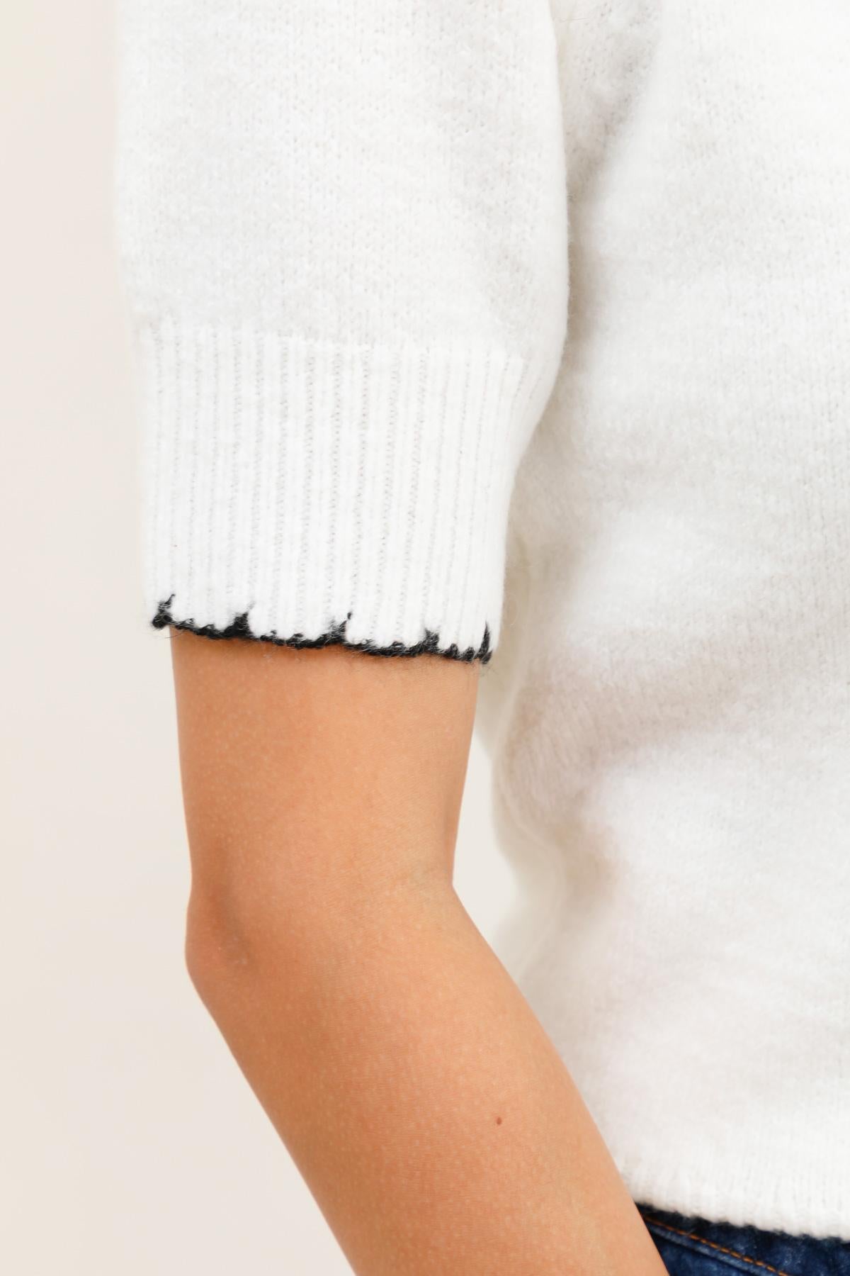 A1553 Pull festonné