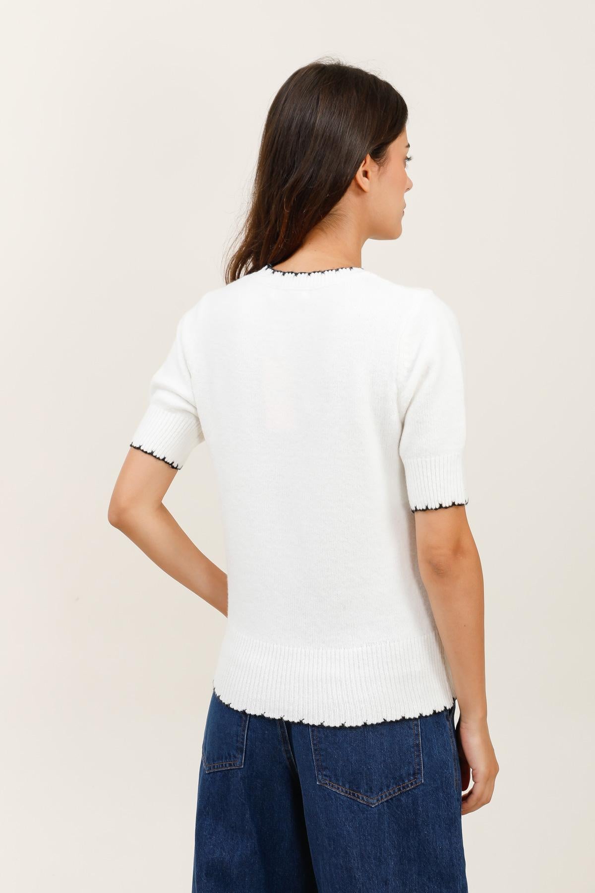 A1553 Pull festonné