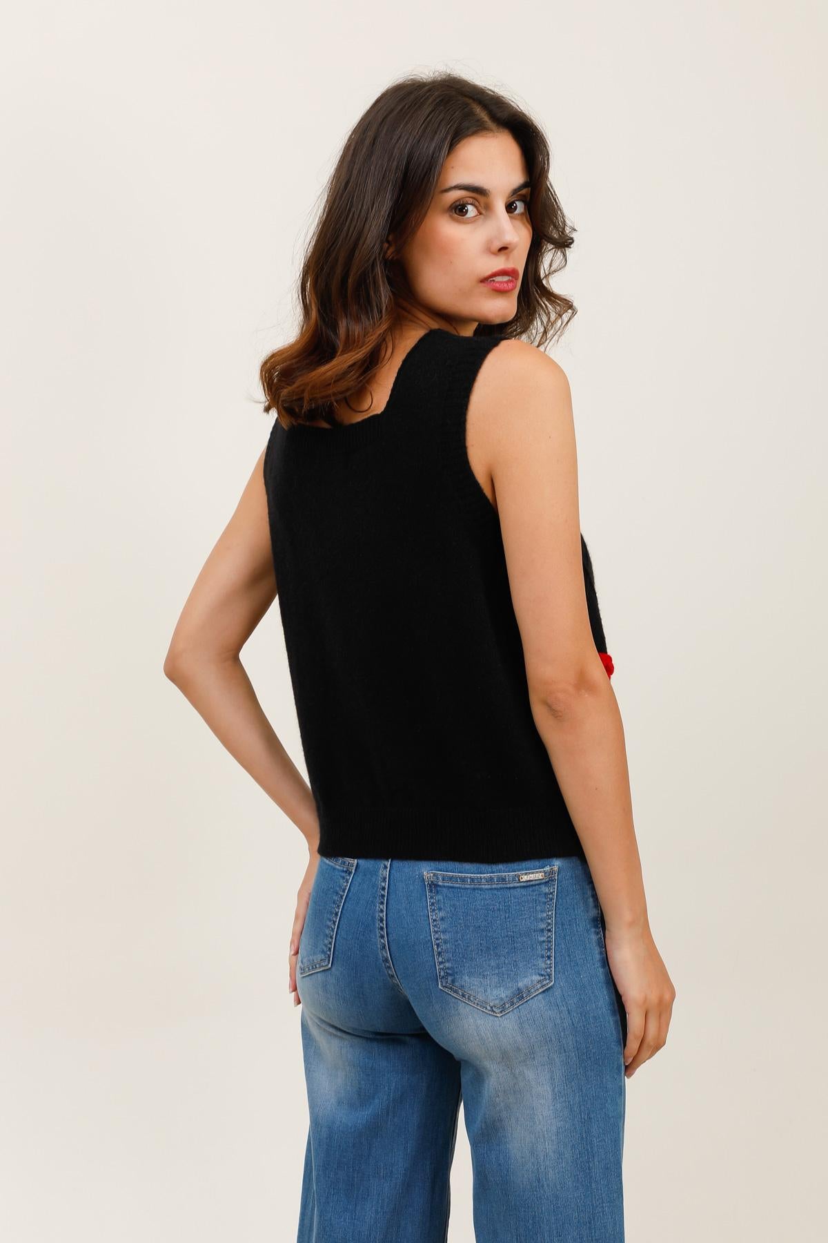 A1572 Débardeur fleuri