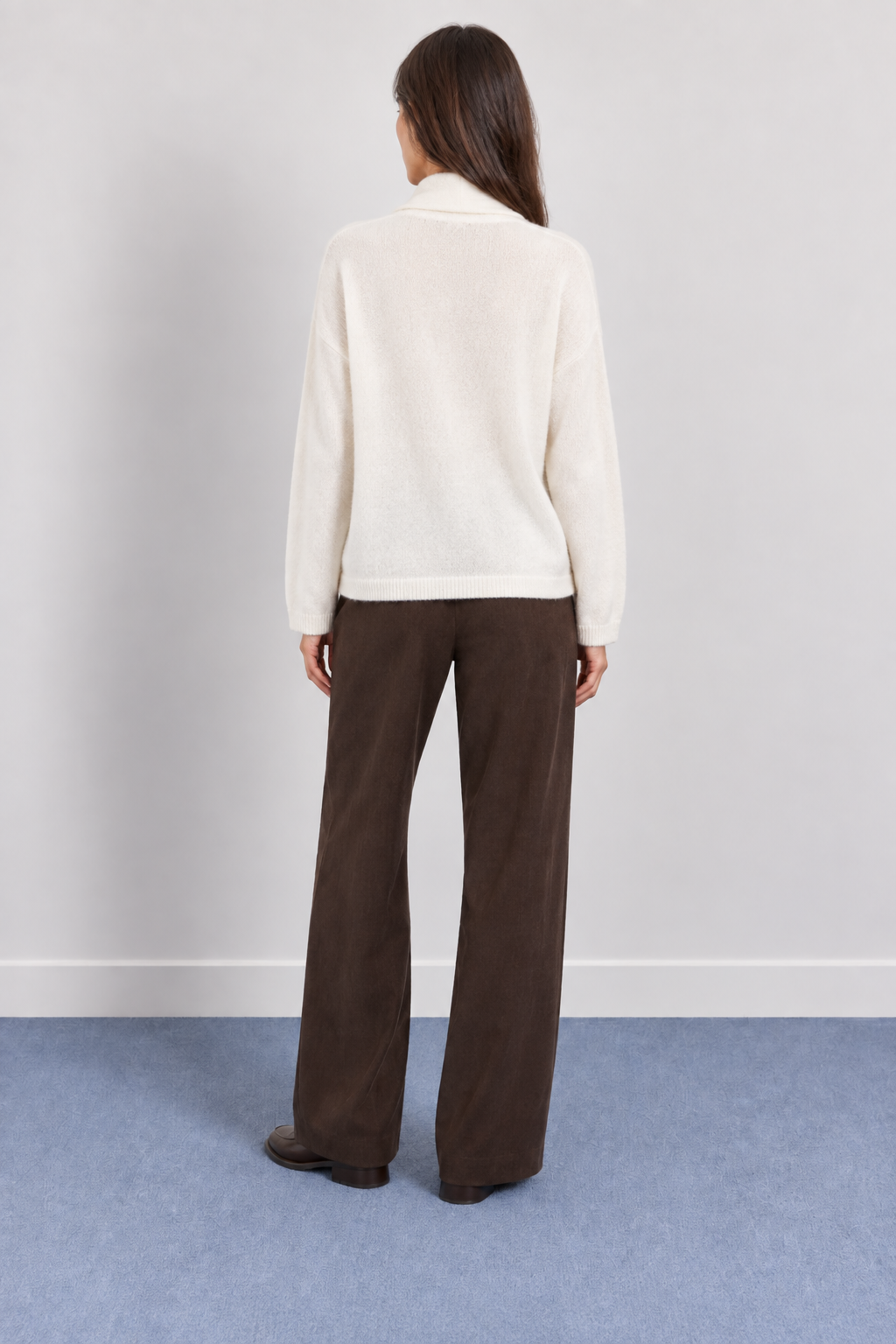 Shawl Collar Knit Wrap Sweater - A1626